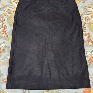 J Crew Black Wool Pencil Skirt No2